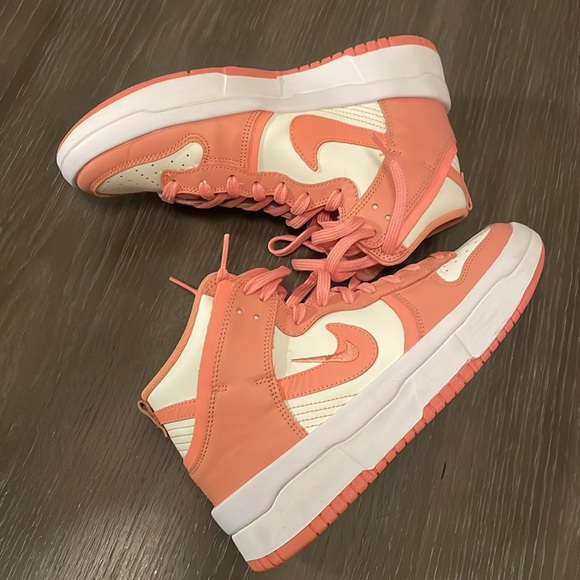 (Women) Nike Dunk High UP 'Sail Light/Crimson Bliss' DH3718-107 NWOT - Picture 8 of 12